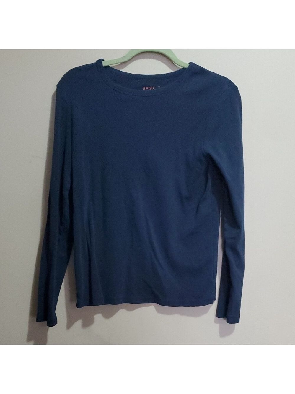 Joe Fresh Basic T Long Sleeve Blue Shirt Size Large